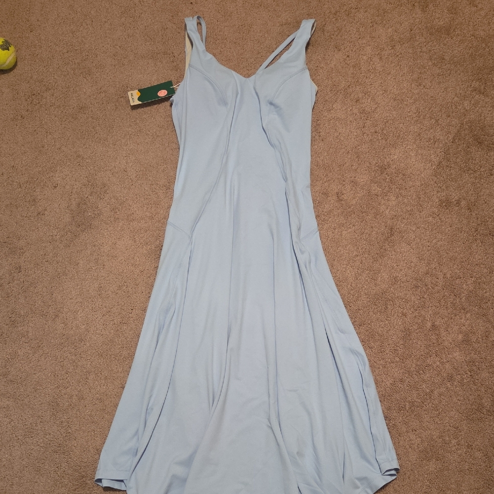 HALARA Light Blue Maxi Dress - Sleeveless V-Neck